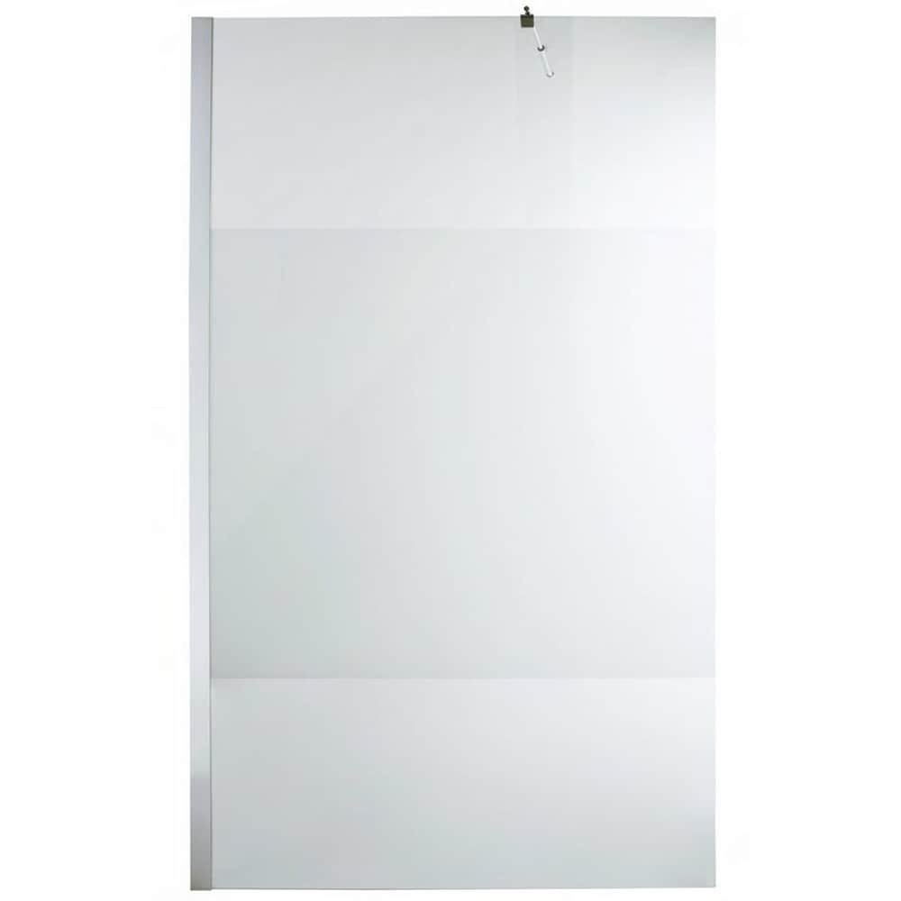 Paravan dus walk-in COOKE & LEWIS, aluminiu, sticla mata, 120x195 cm, alb