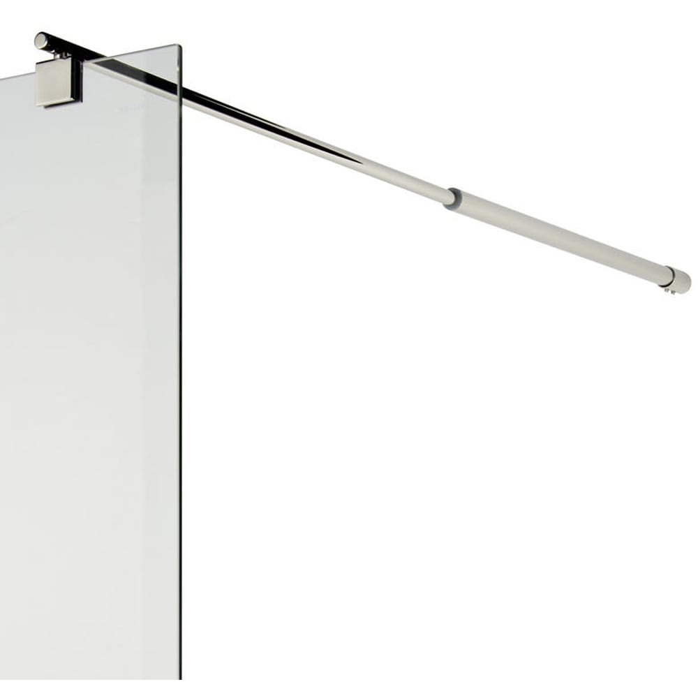 Paravan dus walk-in COOKE & LEWIS, aluminiu, sticla mata, 120x195 cm, alb