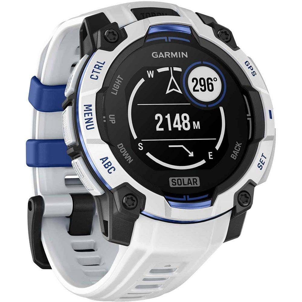 Smartwatch GARMIN Instinct 3 Solar, 45 mm, GPS, Android/iOS, silicon, Whitestone