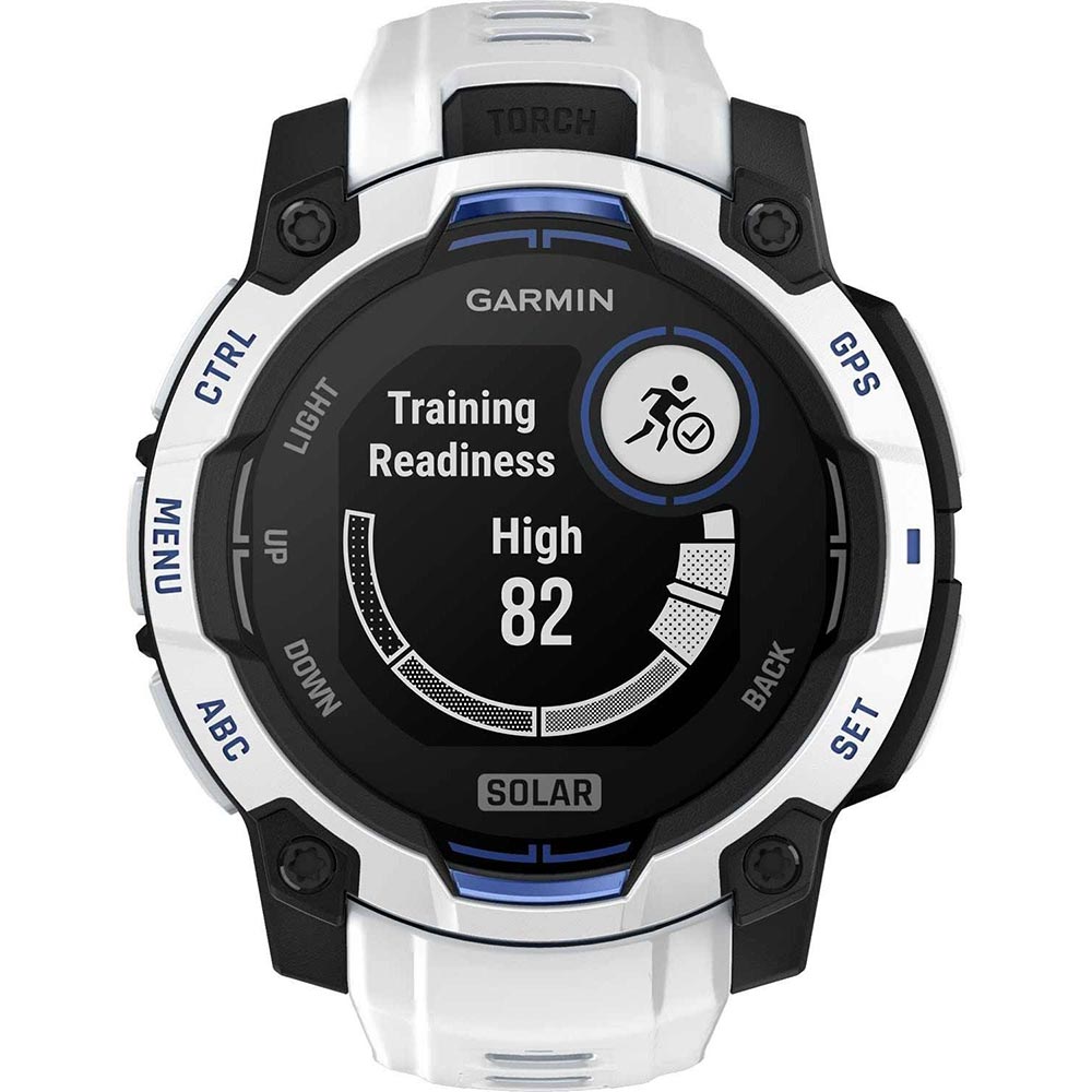 Smartwatch GARMIN Instinct 3 Solar, 45 mm, GPS, Android/iOS, silicon, Whitestone