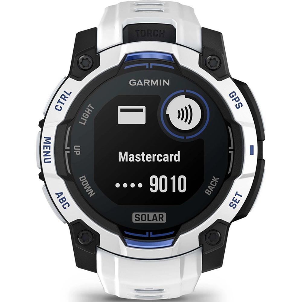 Smartwatch GARMIN Instinct 3 Solar, 45 mm, GPS, Android/iOS, silicon, Whitestone