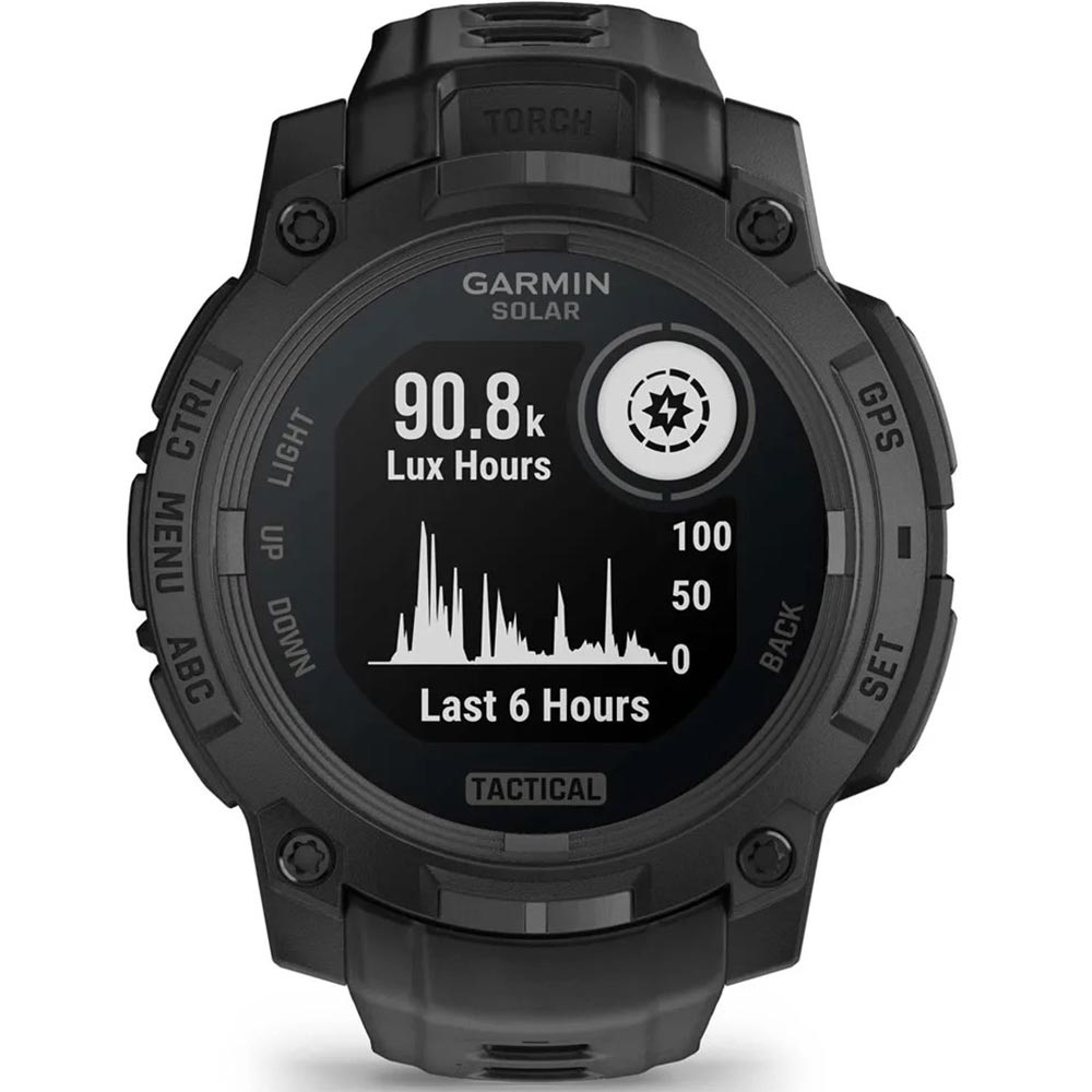 Smartwatch GARMIN Instinct 3 Tactical Solar, 50 mm, GPS, Android/iOS, silicon, Black