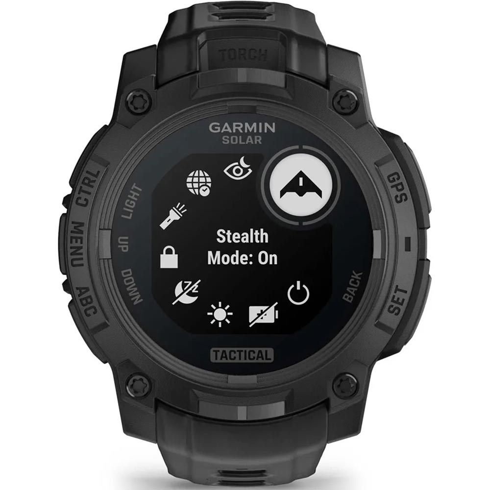 Smartwatch GARMIN Instinct 3 Tactical Solar, 50 mm, GPS, Android/iOS, silicon, Black