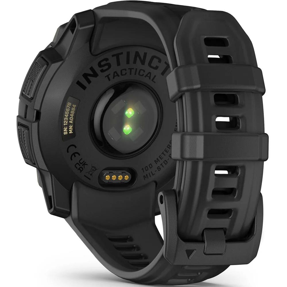 Smartwatch GARMIN Instinct 3 Tactical Solar, 50 mm, GPS, Android/iOS, silicon, Black