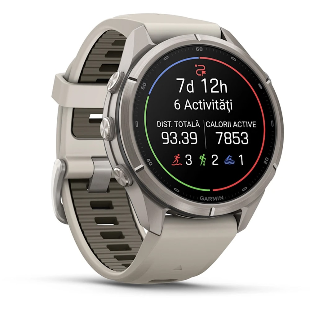 Smartwatch GARMIN Fenix 9 Pro, 47mm, AMOLED, InReach, Android/iOS, Sapphire, Titan, Gray/Dark Sandstone