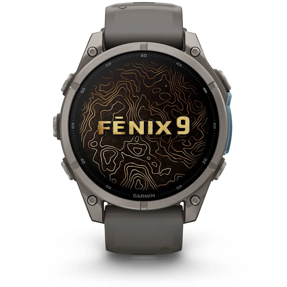 Smartwatch GARMIN Fenix 9, 47mm, AMOLED, Android/iOS, Sapphire, Titan, Pebble Gray