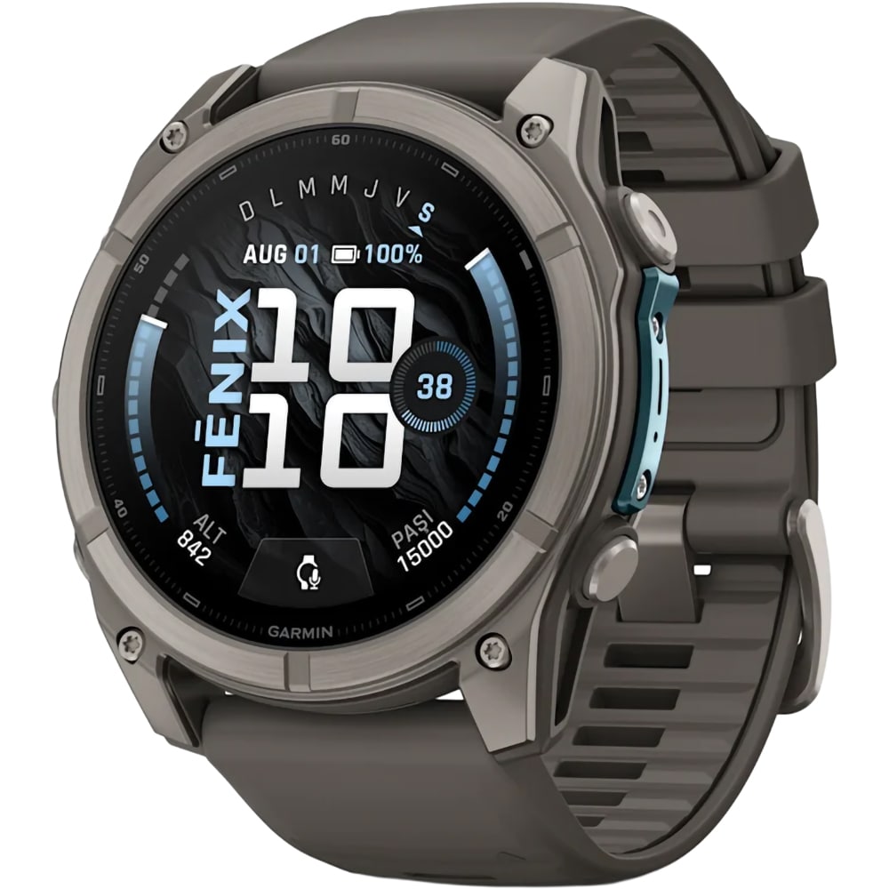 Smartwatch GARMIN Fenix 9, 51mm, AMOLED, Android/iOS, Sapphire, Titan, Pebble Gray