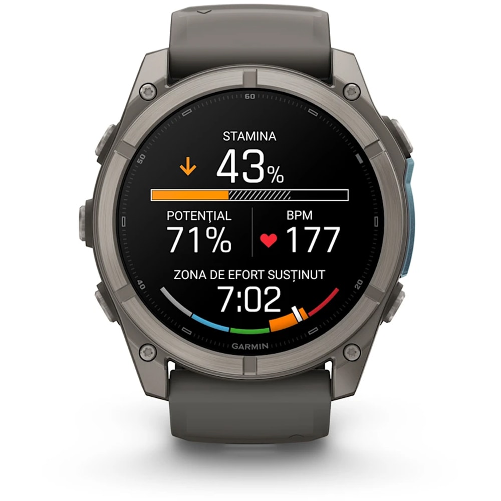 Smartwatch GARMIN Fenix 9, 51mm, AMOLED, Android/iOS, Sapphire, Titan, Pebble Gray
