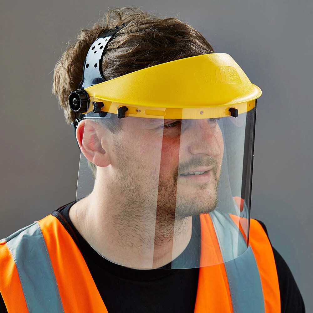 Viziera de protectie SITE, policarbonat, galben