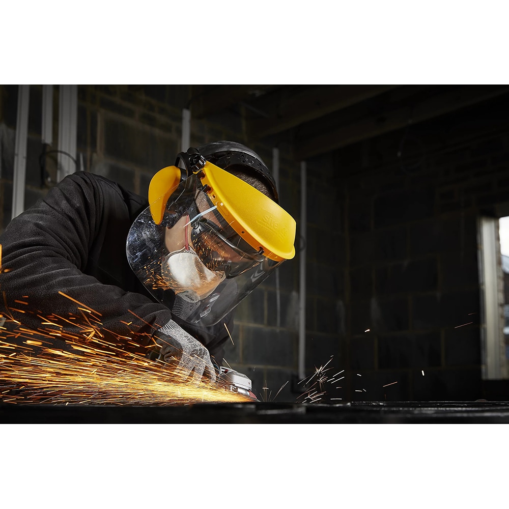 Viziera de protectie SITE, policarbonat, galben