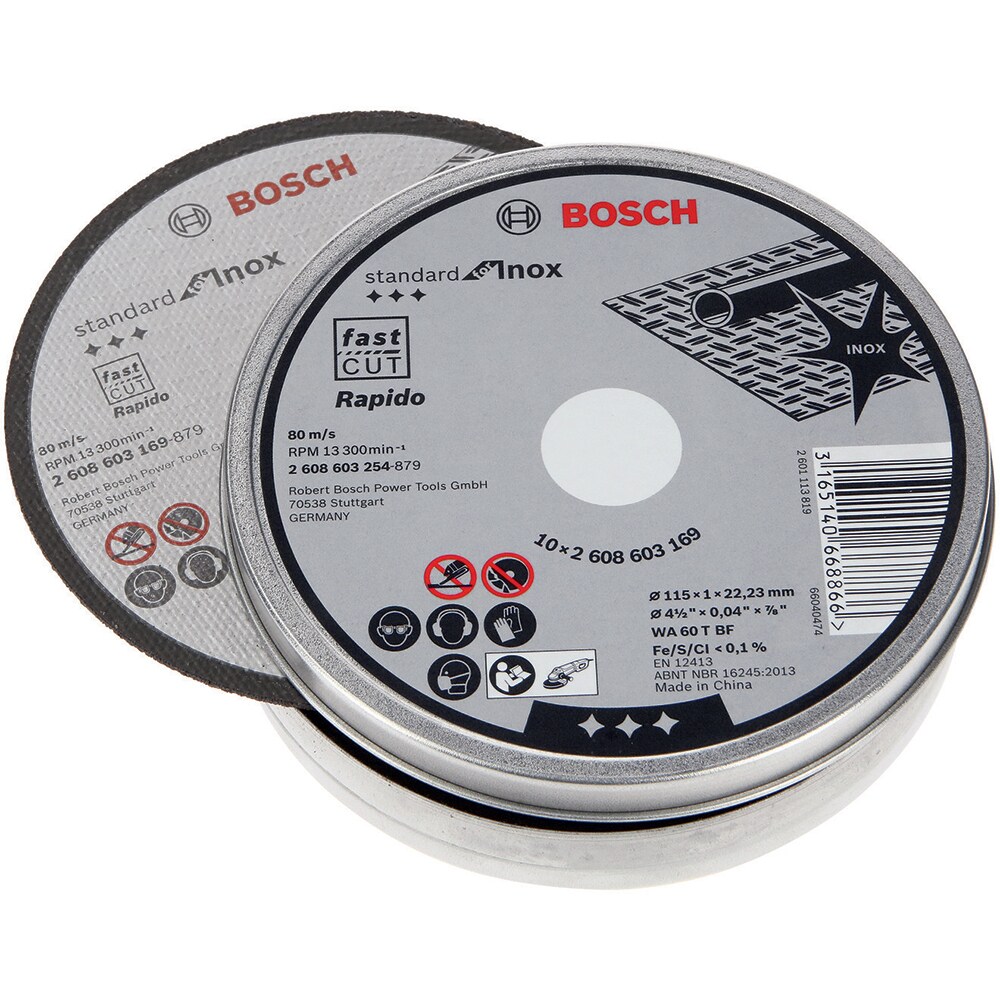 Disc de taiere drept BOSCH Rapido, 115 x 22.2mm