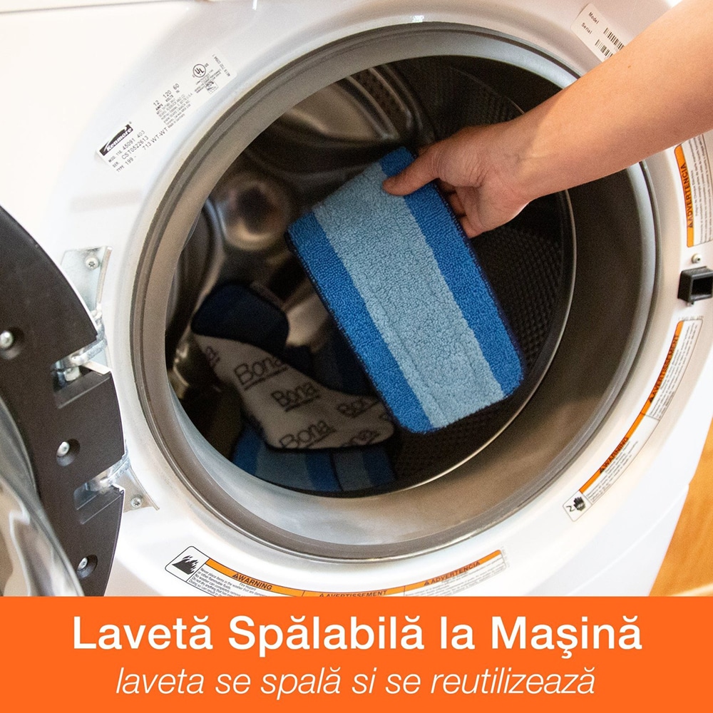 Rezerva mop microfibra pardoseli BONA, albastru