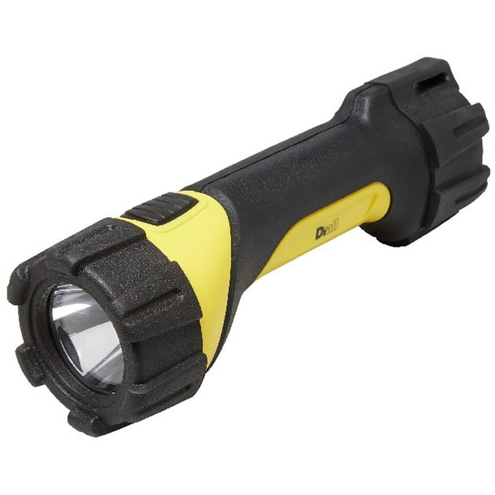 Lanterna LED de mana DIALL, 50 lumeni, IP44, 4xAA, negru/galben