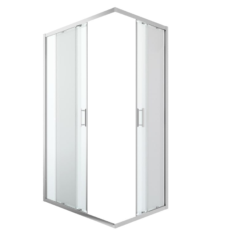Cabina dus standard GoodHome Beloya, dreptunghiulara, 120 x 80 x 195 cm, sticla securizata 8mm, profil crom
