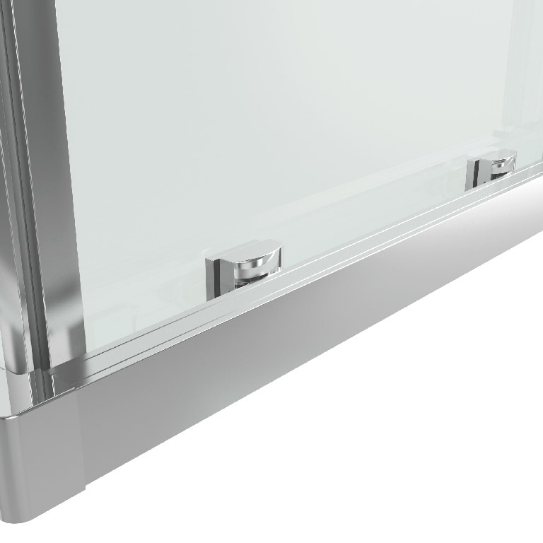 Cabina dus standard GoodHome Beloya, patrata, 80 x 80 x 195 cm, sticla securizata 8mm, profil crom