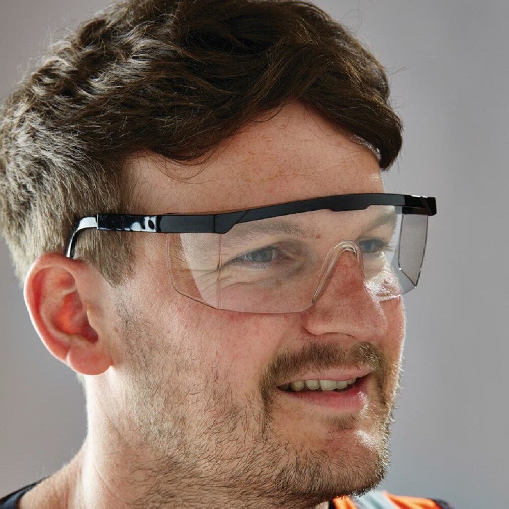 Ochelari de protectie, plastic, negru