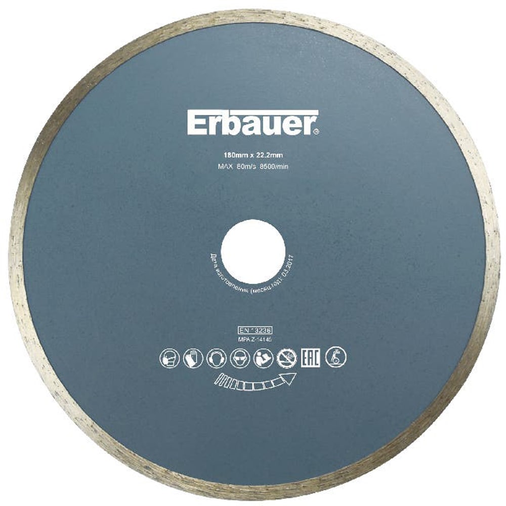 Disc polizor ERBAUER, 180mm