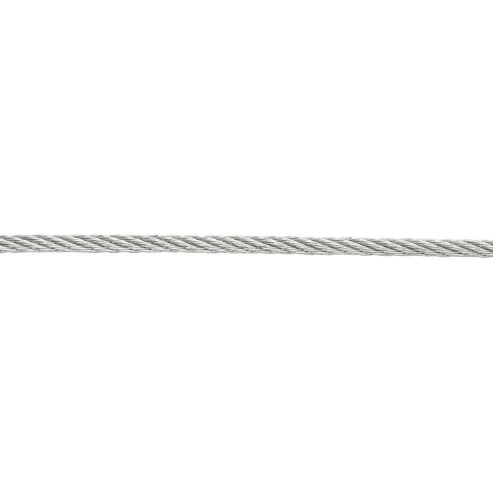 Cablu otel galvanizat DIALL, 1.5mm x 10m, 6x7, argintiu