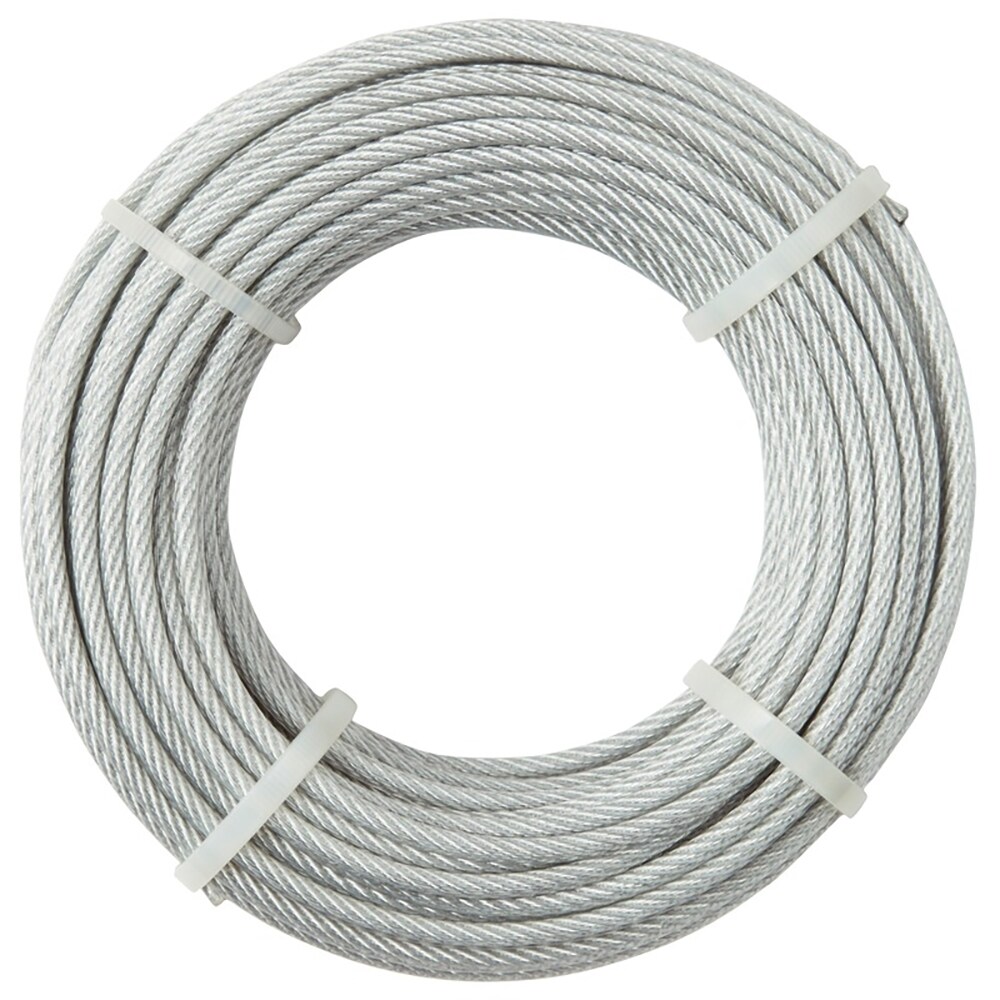 Cablu otel galvanizat DIALL, 2.5mm x 20m, 7x7, invelis PVC, argintiu