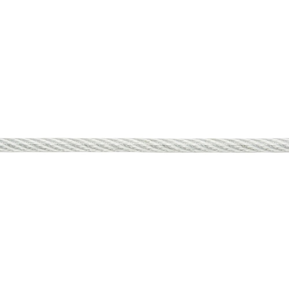 Cablu otel galvanizat DIALL, 2.5mm x 20m, 7x7, invelis PVC, argintiu