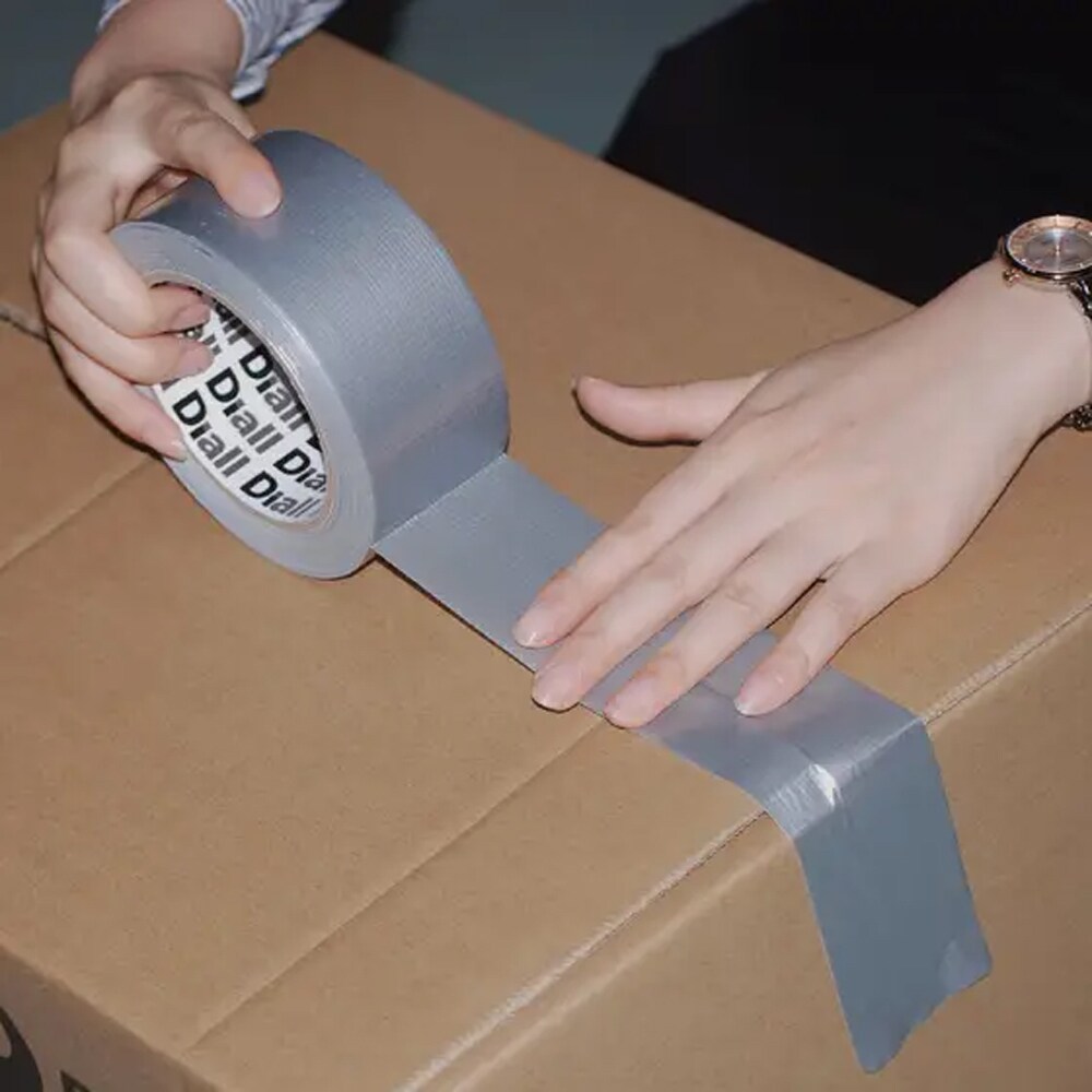 Banda reparatii DIALL 100581071, 50 mm x 25 m, argintiu