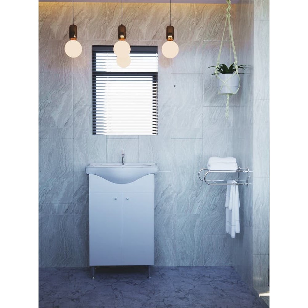 Set mobilier baie Joy, 52 x 33 x 78 cm, alb