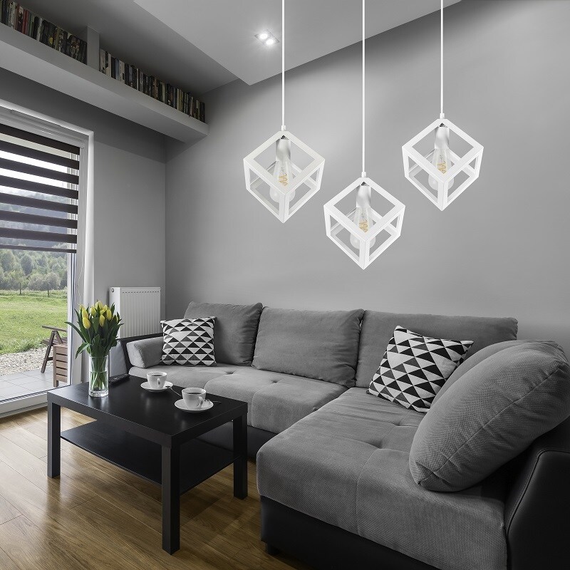 Lustra tip pendul, Alb, 60 W, 3 x E27  Sweden