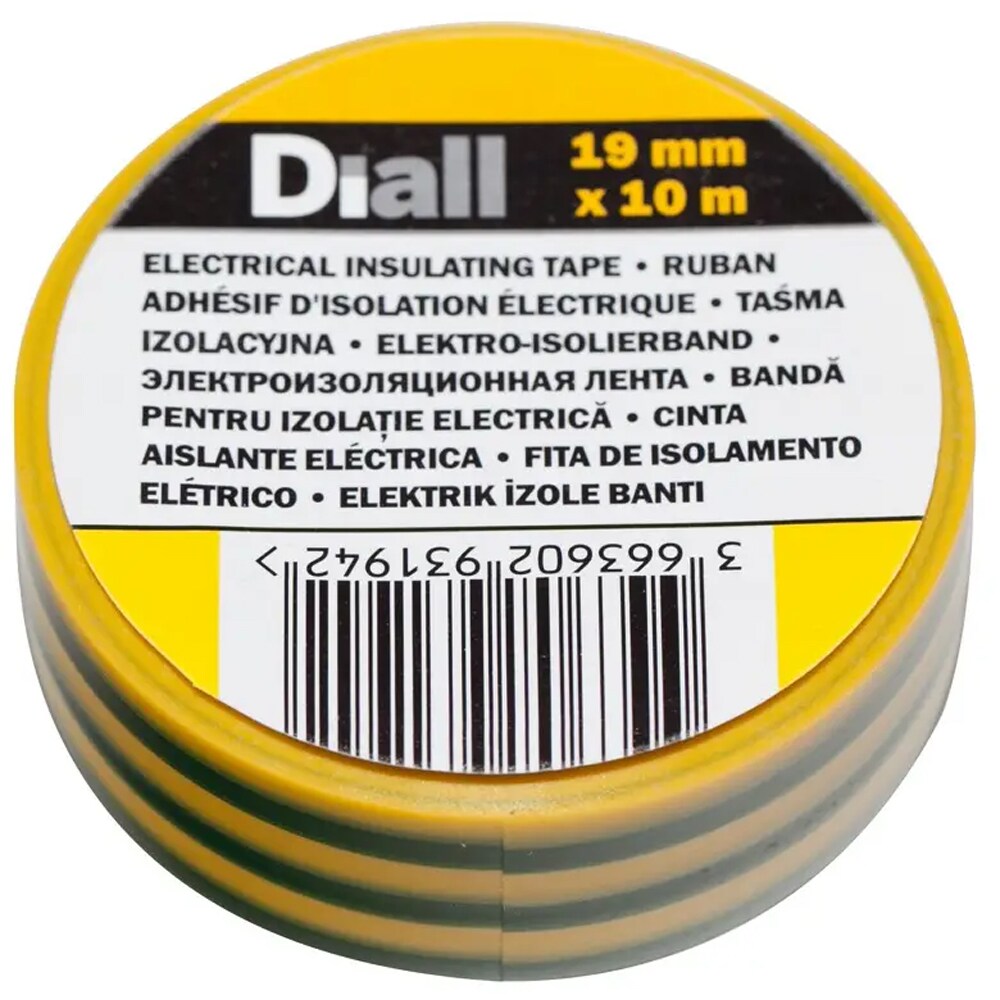 Banda izolatoare DIALL 100584732, 19 mm x 10 m, multicolor