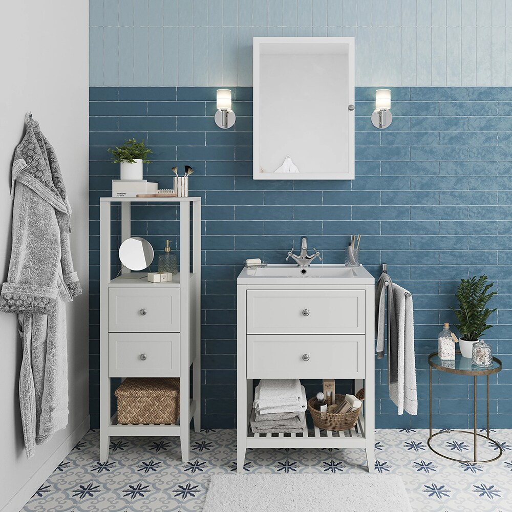 Masca lavoar GOODHOME Perma, 60 x 45 x 80.6 cm, alb