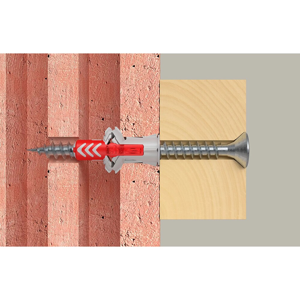 Diblu universal FISCHER DuoPower, nylon, cu surub, 8 x 40 mm, 50 bucati