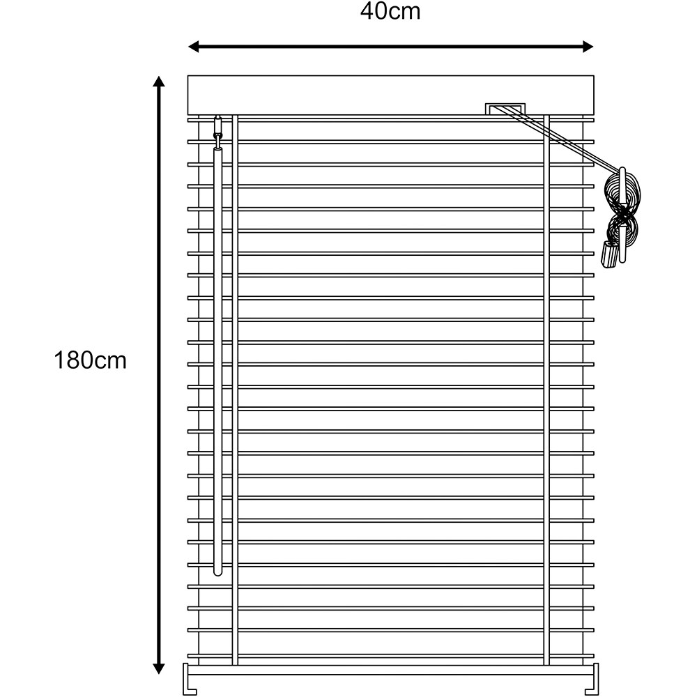 Jaluzea venetiana GOODHOME, 40 x 180 cm, aluminiu, alb