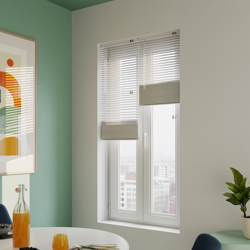 Jaluzea venetiana GOODHOME, 40 x 180 cm, aluminiu, alb