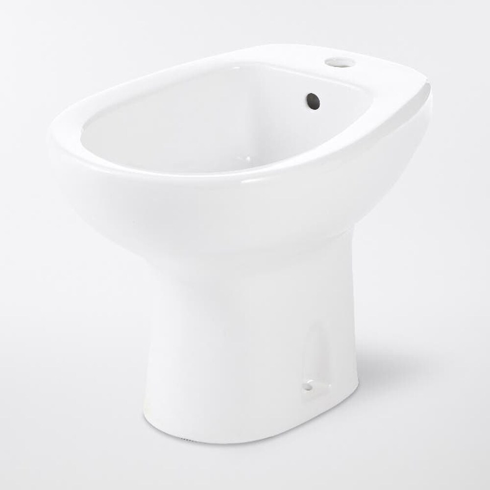 Bideu stativ GOODHOME Baciu, 35.5 x 54.5 x 38 cm, ceramica, alb