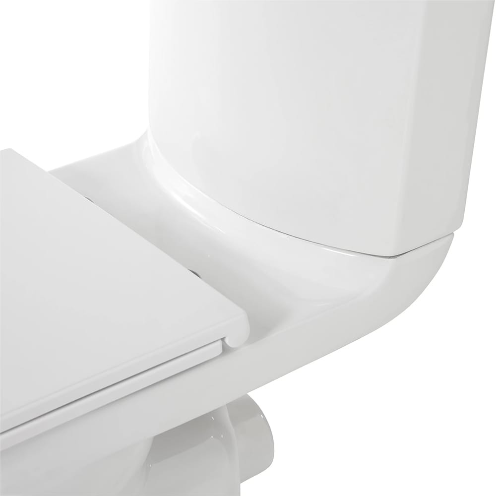 Set vas WC GOODHOME Cavally, portelan, rezervor 3/6 l, baterie lavoar, capac duroplast, alb