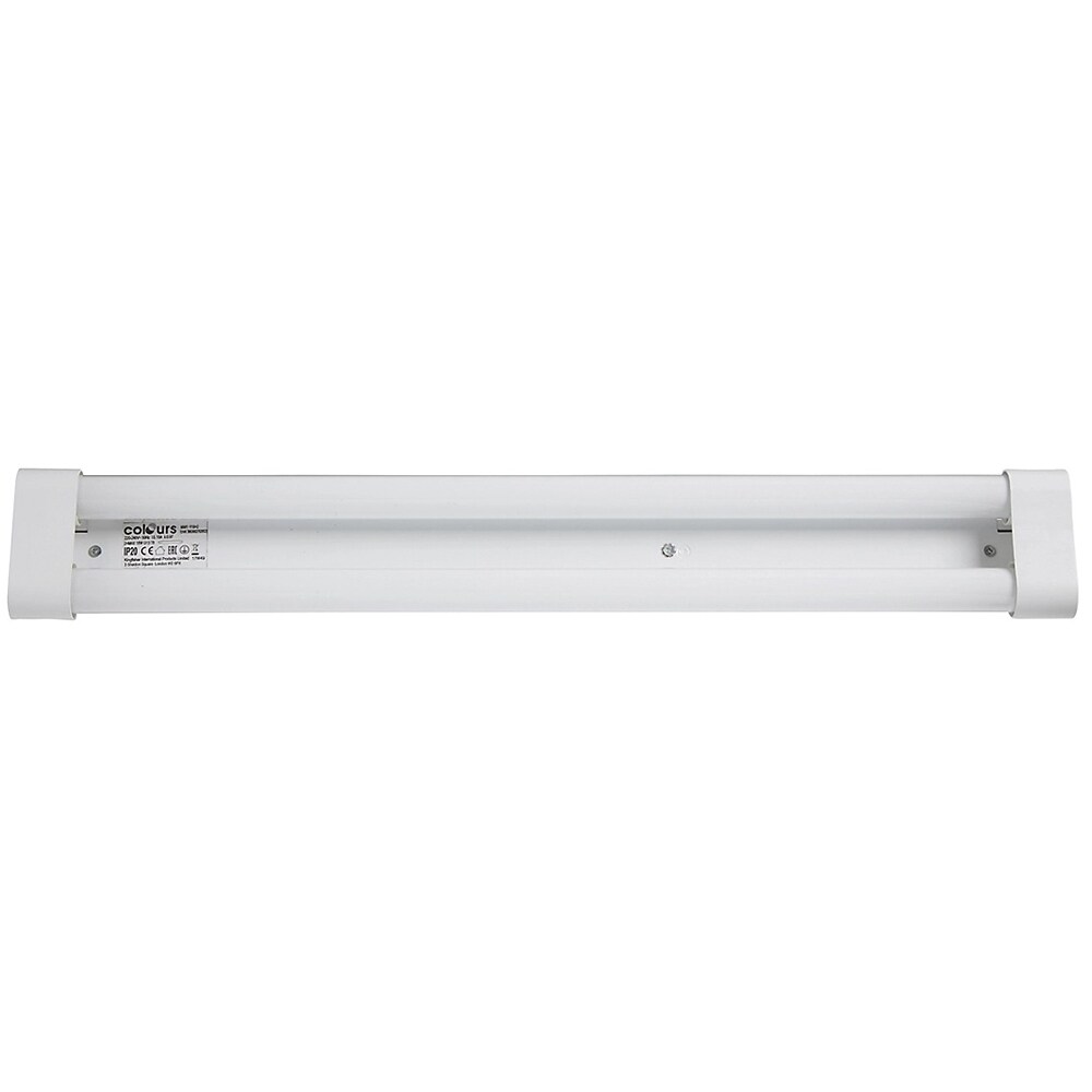 Plafoniera liniara neon COLOURS Kensa, T8, 123.8 cm, 2 x 36W, 3350lm, 4000K, IP20, alb