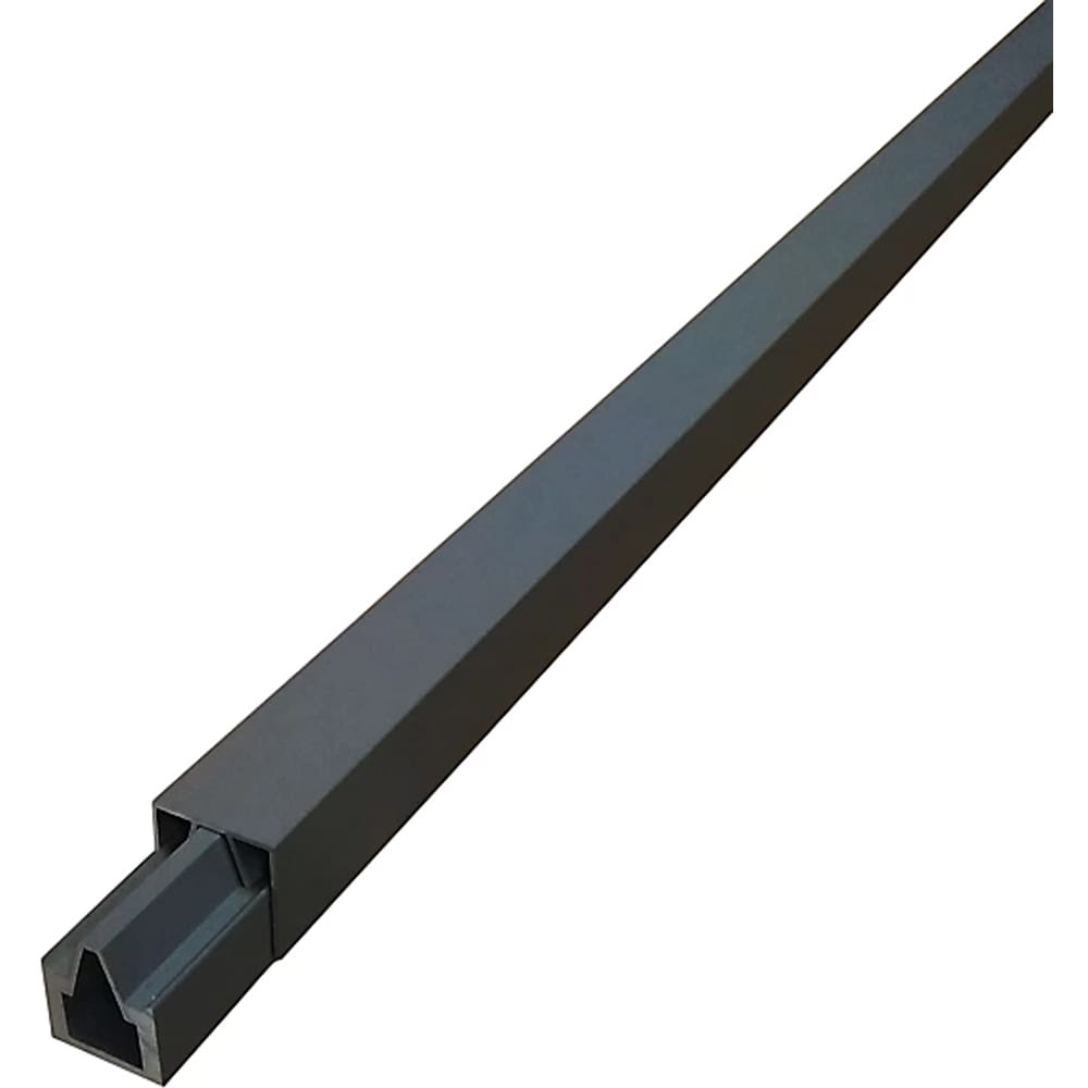 Profil de finisare capat gard KLIKSTROM Neva 100600081, aluminiu, gri