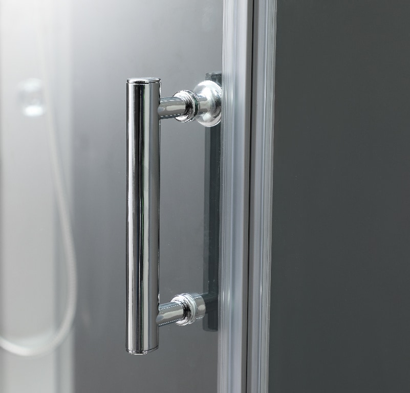 Cabina dus cu hidromasaj GoodHome Onega, dreptunghiulara, 80 x 120 x 225 cm, sticla securizata, profll argintiu