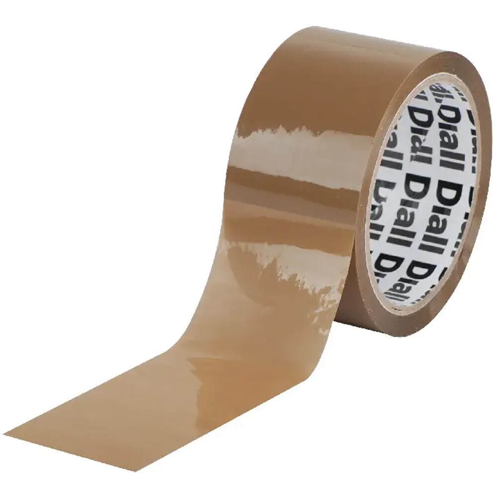 Banda adeziva DIALL 100608202, 50 mm x 66 m, maro