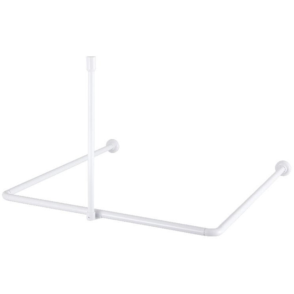 Bara perdea de dus COOKE & LEWIS Nira, 90 x 90 x 80 cm, alb