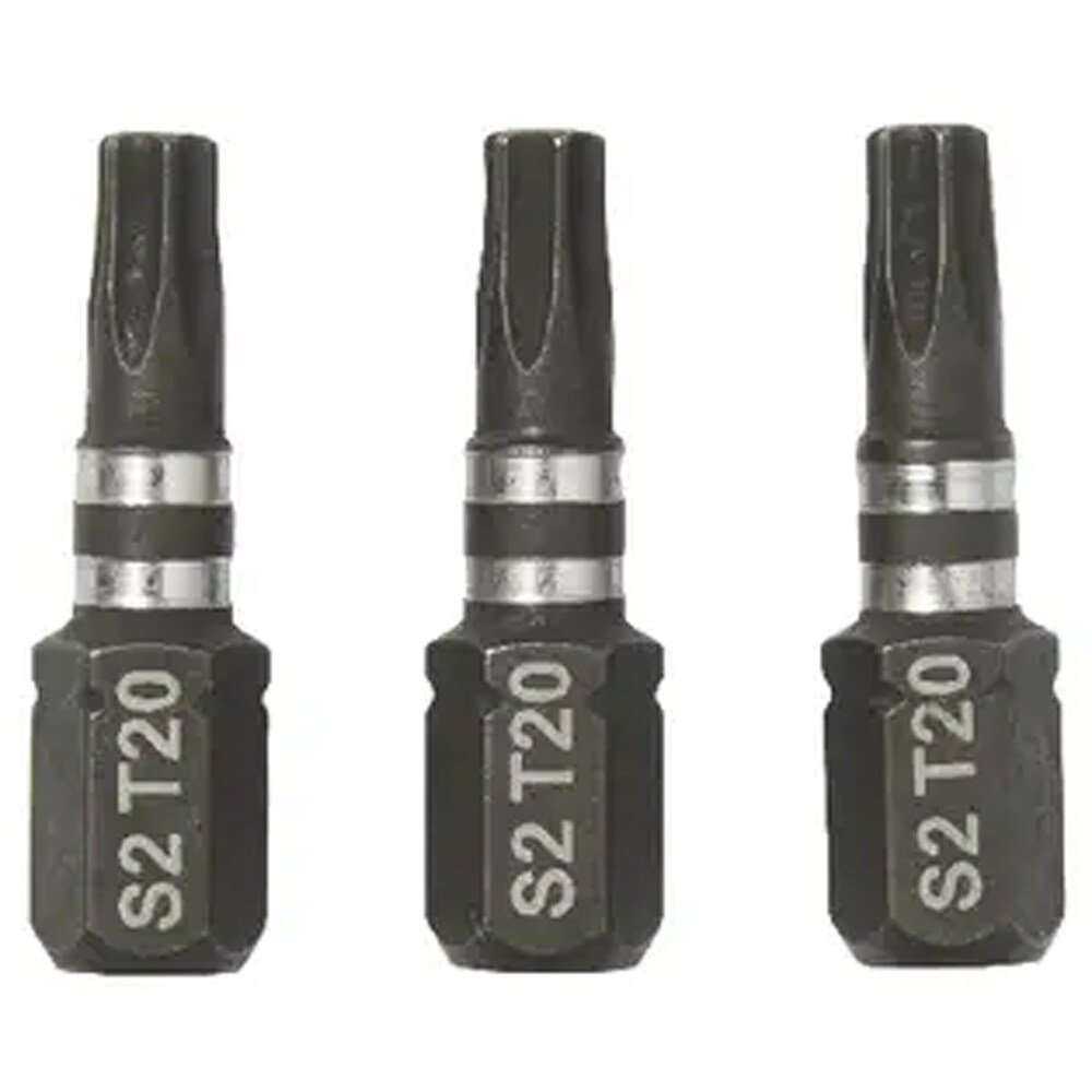 Biti hexagonali ERBAUER, T20, 25mm, 3buc, negru