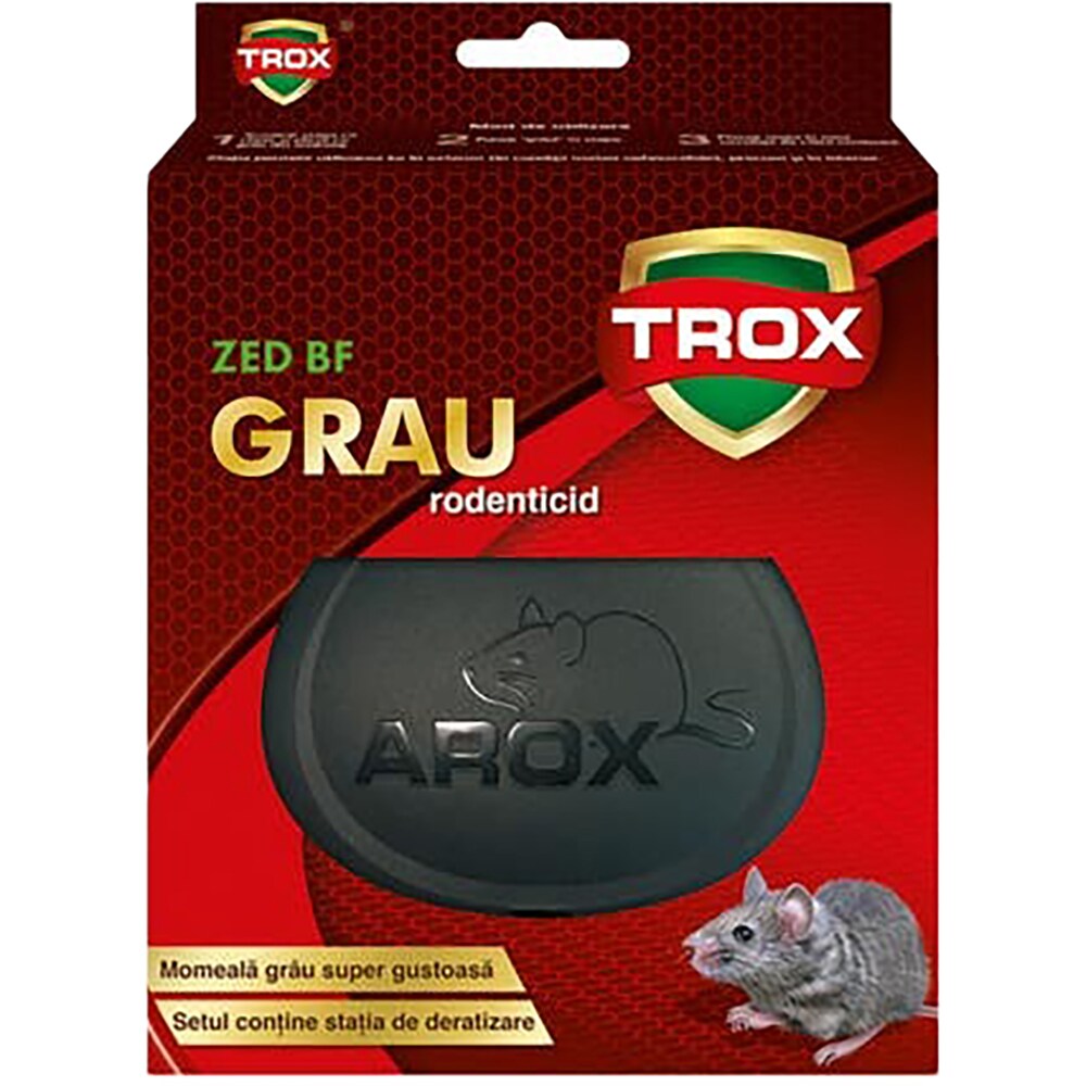 Grau raticid cu statie, TROX, 100 g