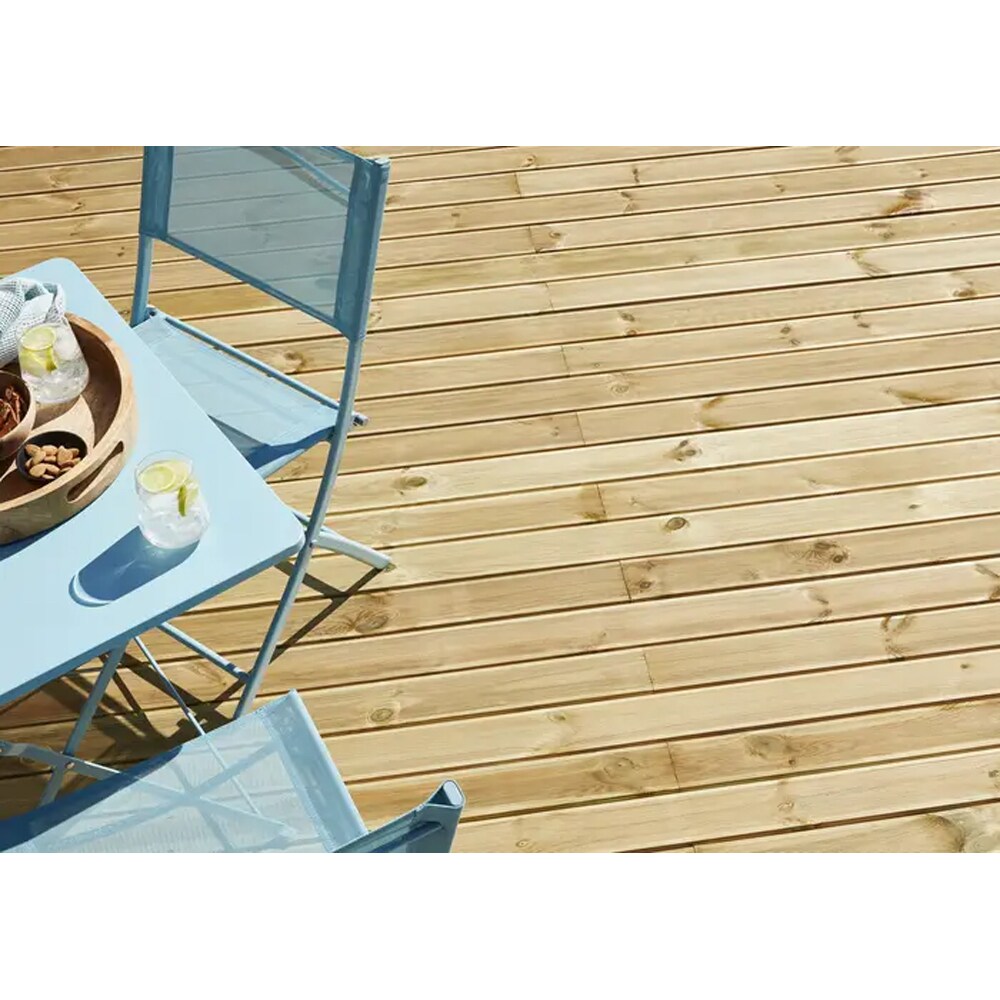 Scandura pentru terasa Don, 240 x 9.50 x 2 cm, pin, maro