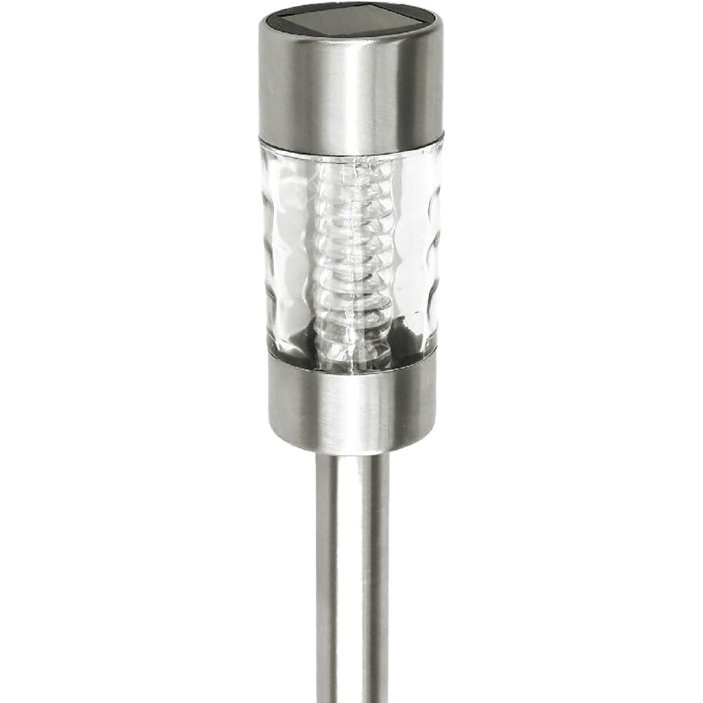 Lampa solara LED, 0.06 W, 5000K, otel inoxidabil, argintiu