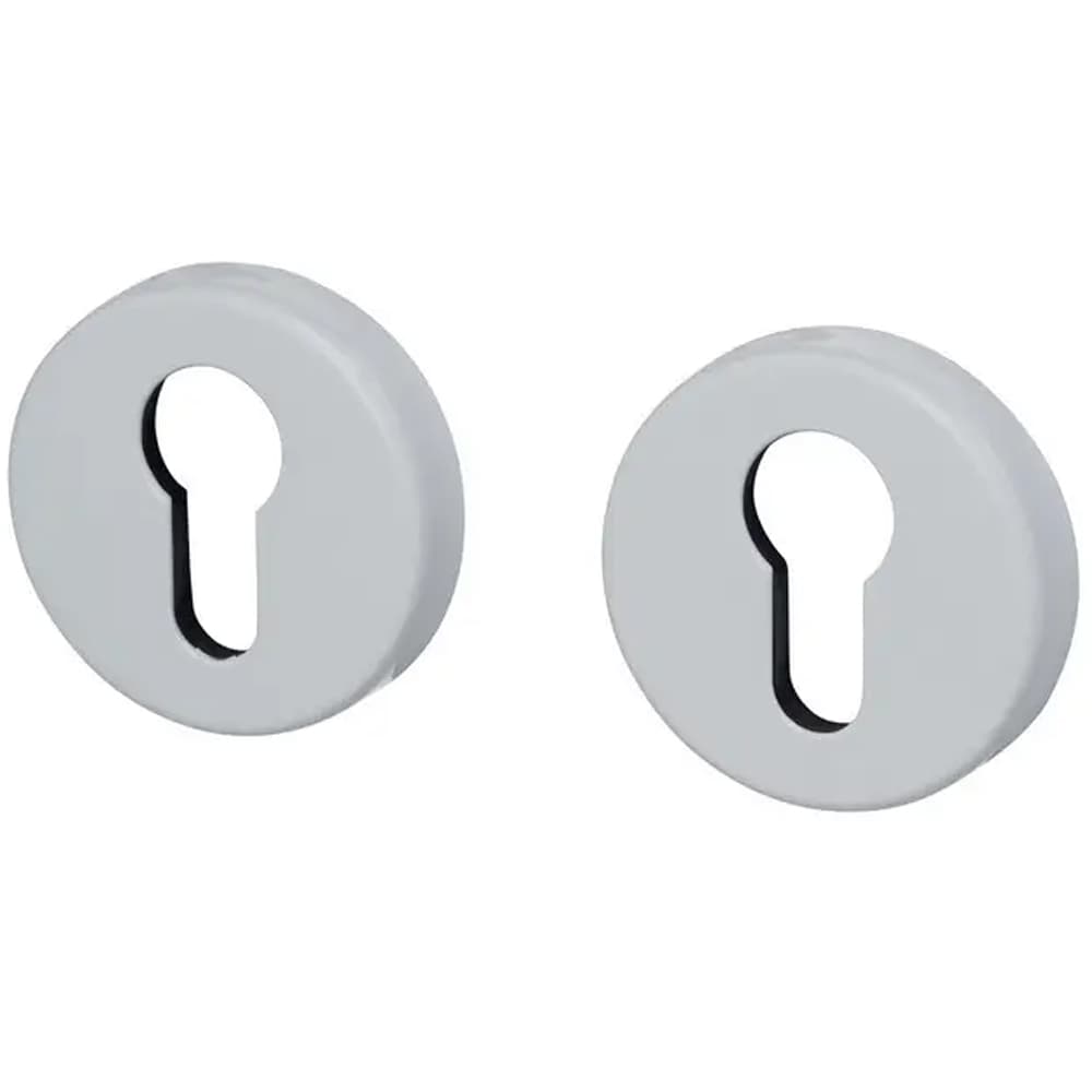 Rozeta pentru cilindru design ae, aluminiu, alb