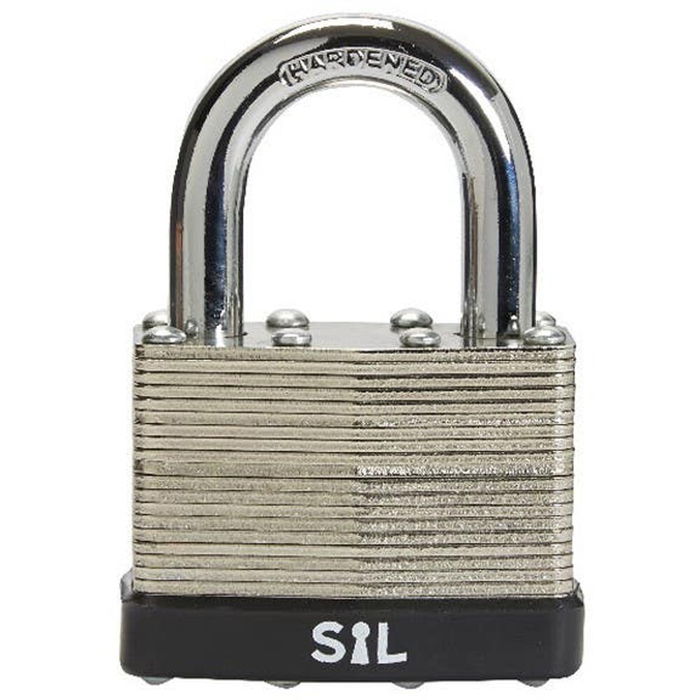 Lacat laminat SMITH AND LOCKE, otel, 50mm, argintiu