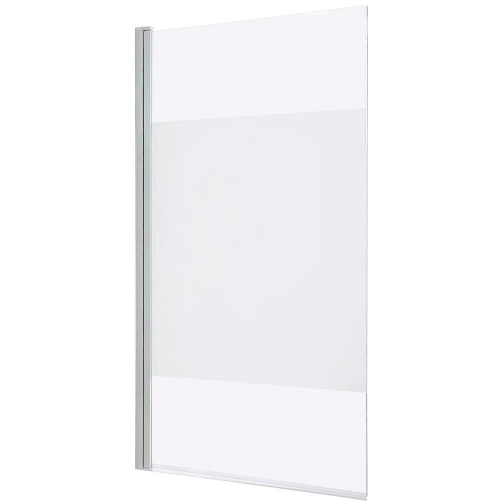 Paravan cada GOODHOME Calera, sticla securizata, 86.5 x 140 cm, alb