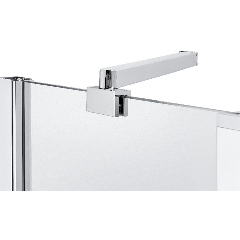 Paravan cada GOODHOME Calera, sticla securizata, 104.5 x 140 cm, transparent