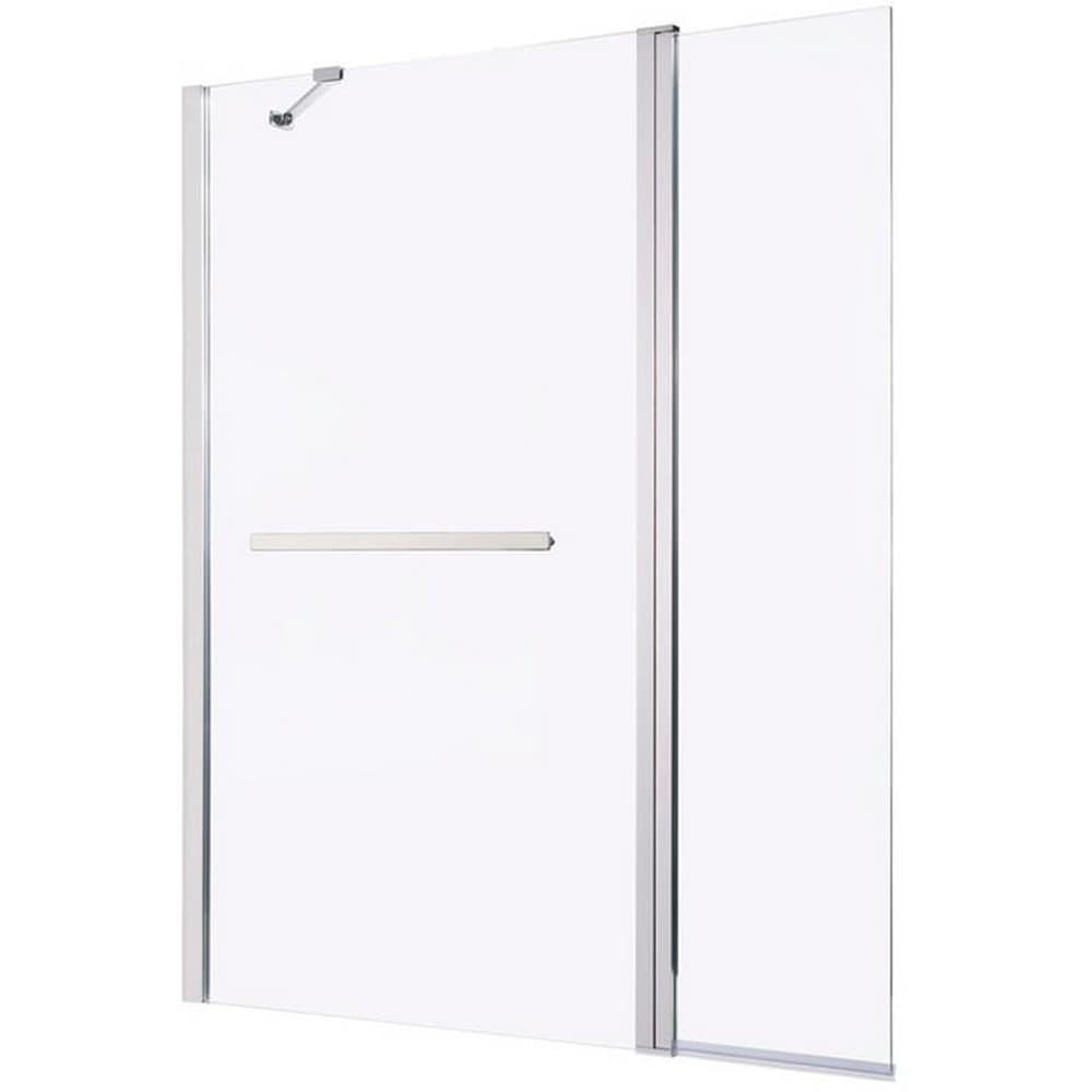 Paravan cada GOODHOME Nubia, sticla securizata, 124.5 x 150 cm, transparent