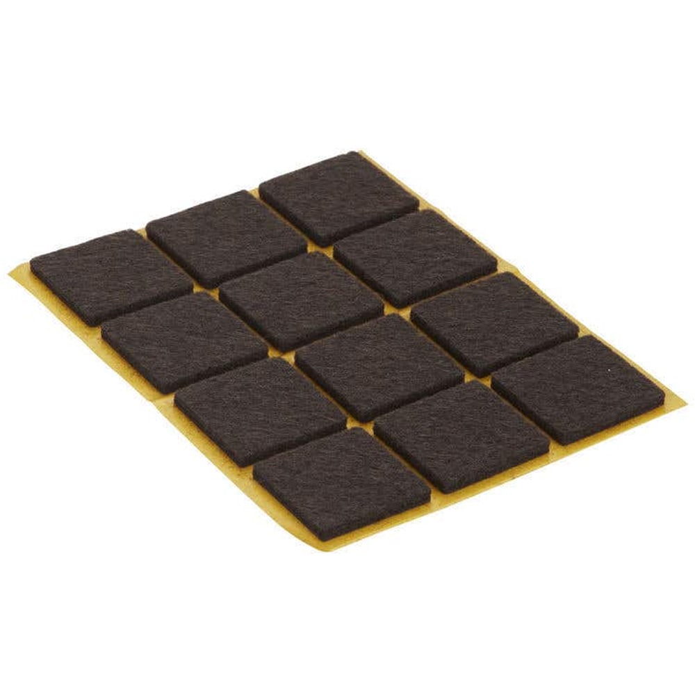 Set 12 protectii podea DIALL 100616705, 24 x 24 mm