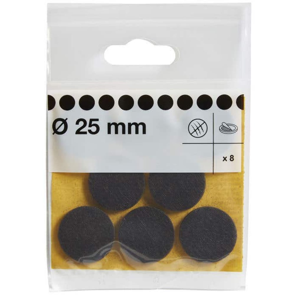Set 8 protectii podea DIALL 100616712, 25 mm